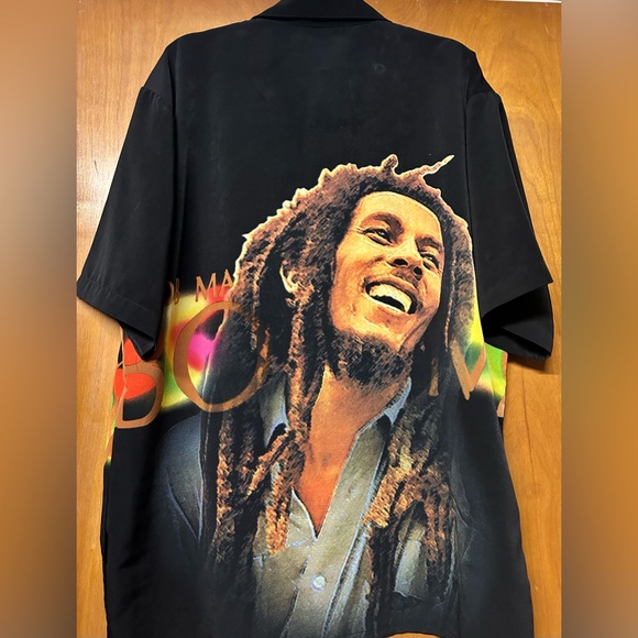 BOB MARLEY Clothing by Dragonfly -  Men’s
XL Black Short Sleeve graphic Shirt - Picture 2 of 3